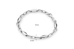  Link bracelets - Anchor - 5mm - 19cm