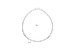  Schakelarmband - Palmier, Vossenstaart - 2.1mm - 19cm