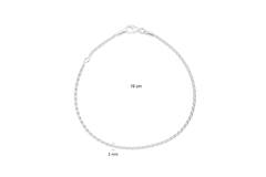  Schakelarmband - Palmier, Vossenstaart - 1.7mm - 19cm