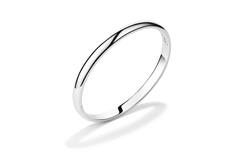  Bangles - Solid Silver Bangles - Solid - Oval - 7mm - Ø 64mm