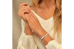  Bangle - Solid Silver Bangles - Massief - Ovaal - 8mm - Ø 64mm