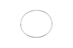 Bangles - Solid Silver Bangles - Solid - Square - 6mm - Ø 56mm