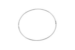 Armreifen - Solid Silver Bangles - Solide - Quadrat - 8mm - Ø 64mm