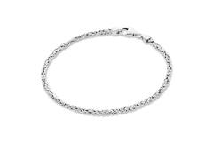  Schakelarmband - Koningsschakel - Vierkant - 4.5mm - 19cm