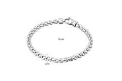  Bracelets à maillons - Bismark - 5mm - 19cm