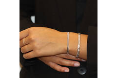  Link bracelets - Palmier, Foxtail - 19cm
