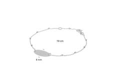  Bracelets gourmettes - Ancre - Ovale - 18mm - 19cm