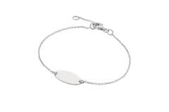  Bracelets gourmettes - Ancre - Ovale - 18mm - 19cm