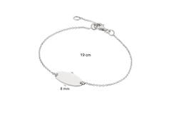  Bracelets gourmettes - Ancre - Ovale - 18mm - 19cm