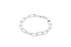  Bracelets à maillons - Trombone - 3mm - 19cm