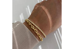  Link bracelets - Fantasy link - Round - 5mm - 18cm