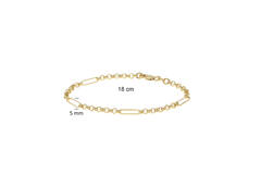  Link bracelets - Fantasy link - Round - 5mm - 18cm