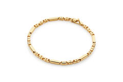  Bracelets à maillons - Trombone - 3mm - 19cm