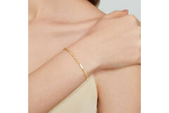  Bracelets à maillons - Trombone - 3mm - 19cm
