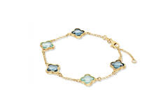  Schakelarmband - Colors from Nature - Jasseron - Bloem - 10mm - 19cm