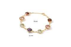  Bracelets with stone - Colors from Nature - Jasseron - 11.5mm - 19cm