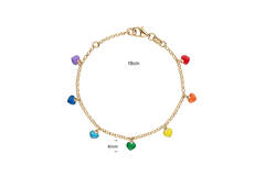  Schakelarmband - Jasseron - Hart - 4mm - 16cm