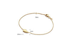  Link bracelets - Anchor - Drop - 5mm - 19cm