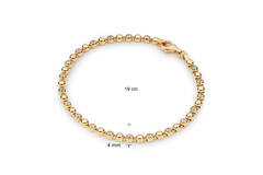  Gliederarmbänder - Fantasieglied - 4mm - 19cm