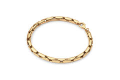  Link bracelets - Palmier, Foxtail - 5mm - 19cm