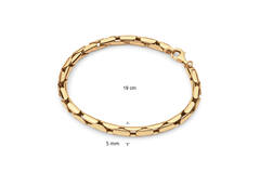  Link bracelets - Palmier, Foxtail - 5mm - 19cm