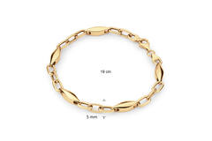  Bracelets à maillons - Maillon fantaisie - 5mm - 19cm