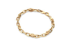  Link bracelets - Anchor - 6mm - 19cm