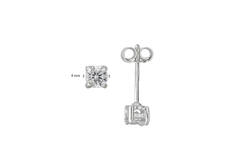  Ohrstecker Zirkonia - - Ø 4mm