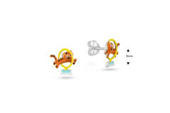  Ohrstecker Emaille - 