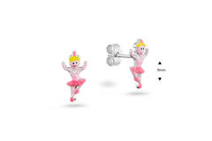  Boucles d'oreilles à puces - Fantasie Émail - 