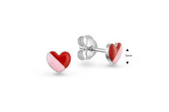  Ear studs - Heart Enamel - 