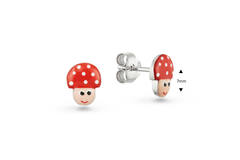  Boucles d'oreilles à puces - Fantasie Émail - 
