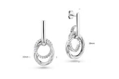  Boucles d'oreilles à puces Zircone - 