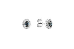  Ohrstecker - Oval Topas - 