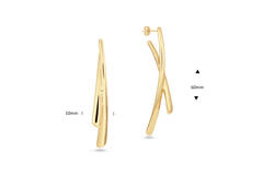  Chunky Chic - Ear studs - Cross