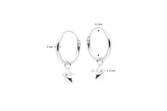  Boucles d'oreilles à breloques - Ø 12mm