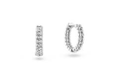  Earrings with folding clasp - Premium Hoops - Ø 11mm