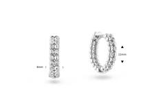  Earrings with folding clasp - Premium Hoops - Ø 11mm