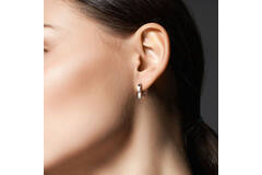  Ohrringe mit Clipverschluss - Premium Hoops - Herz