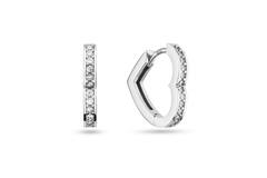  Ohrringe mit Clipverschluss - Premium Hoops - Herz