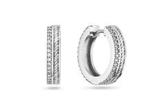  Earrings with folding clasp - Premium Hoops