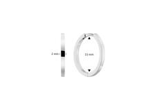  Créoles déployantes - Premium Hoops - Ø 15mm