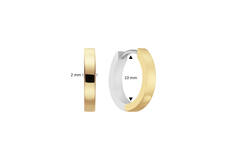 Earrings with folding clasp - Premium Hoops - Ø 10mm