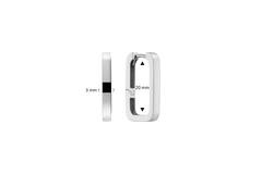  Ohrringe mit Clipverschluss - Premium Hoops - Ø 17mm