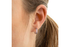  Earrings with folding clasp