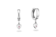  Earrings with folding clasp - Heart