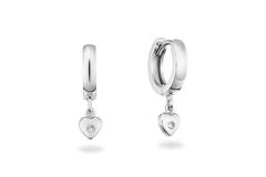  Earrings with folding clasp - Heart