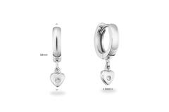  Earrings with folding clasp - Heart