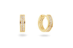  Earrings with folding clasp - Premium Hoops