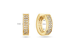  Earrings with folding clasp - Premium Hoops
